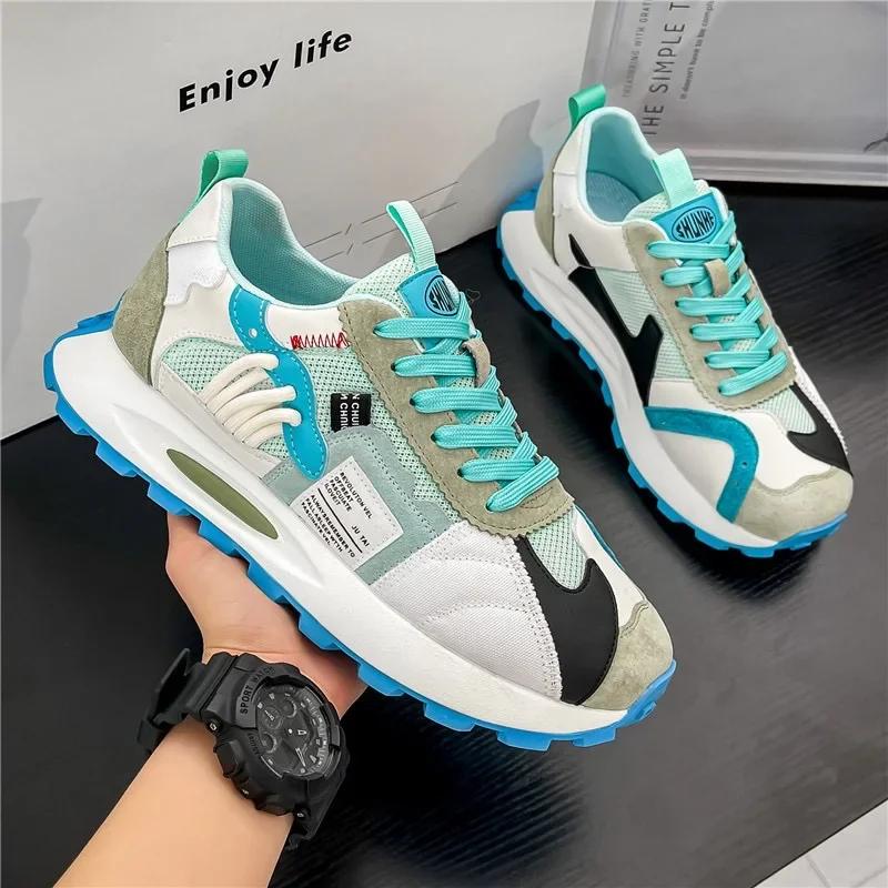 Merk Designer Herenschoenen Mode Platform Sneakers Outdoor Veterschoenen Tennis Trainingsschoenen voor Heren Casual Ademende Hardloopschoen