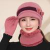 Thickened Rabbit Hair Knitted Wool Hat for Women – Versatile Fashionable Bucket Hat for Autumn and Winter