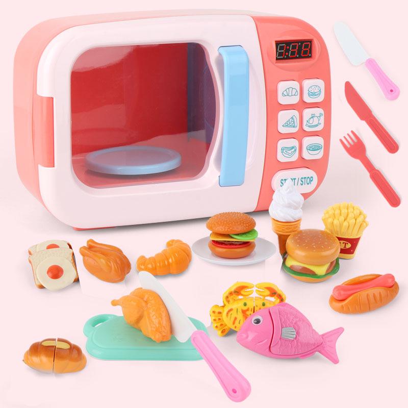 Children's Interactive Microwave Toy - Fun Kitchen Appliance for Play Cooking