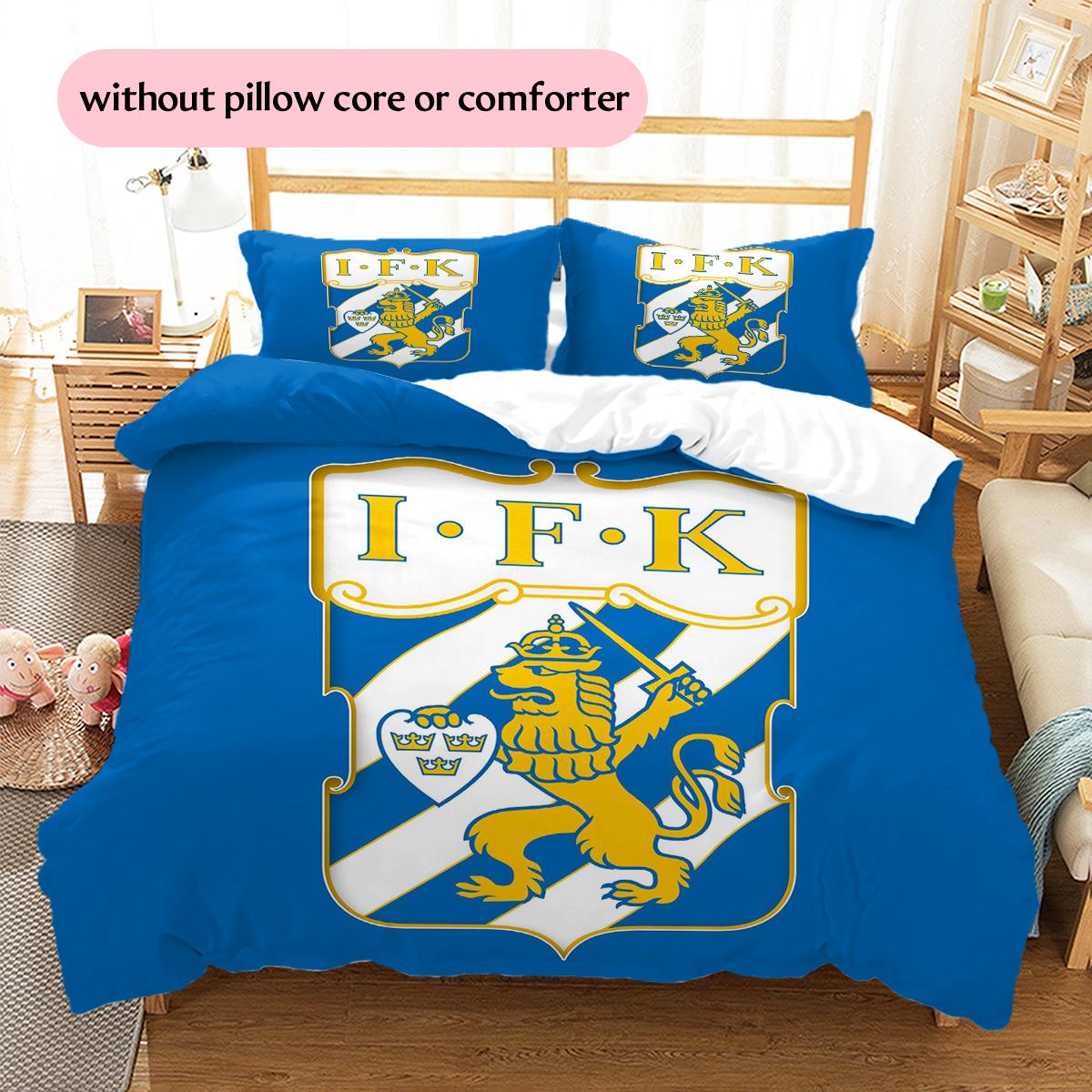 IFK Goteborg Raksta Gultasveļa Mājas Dekors