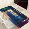 Anime Street Scenery XXL Lock Edge Mousepads Large Gaming Mousepad Keyboard Mats Mouse Mat Nonslip Desk Pad For Gift Mouse Pads