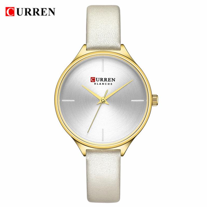 CURREN New Top Ladies Watch Casual Quartz Watch Belt Simple Small Freshmen Watch