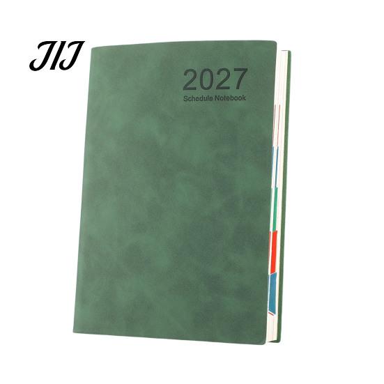 Hardcover Akademischer Kalender 2027 A5 Tagesplaner, Kunstleder 320 Seiten Terminplaner mit Geschenk für Berufstätige Lesezeichenband, Eins