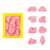 8Pcs Cartoon Transports Vehicle Pattern Cookie Cutters Pressable Biscuits Mold