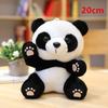 Hot 12cm-20cm Lovely Funny Panda With Bamboo Leaves Plush Toys Soft Cute Cartoon Animal Black And White Stuffed Doll Kids Gift