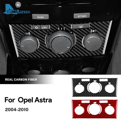 Real Soft Carbon Fiber Sticker For Vauxhall Opel Astra H MK5 2004 2005 2006 2007 2008 2009 2010 LHD RHD Car CD AC Frame Panel