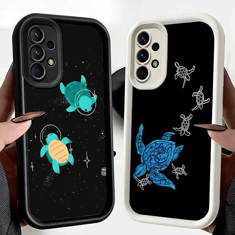 Phone Case for Samsung Galaxy A17 A16 A15 A14 A13 Cartoon Ocean Sea Turtle A56 A36 A26 A55 A35 A25 A54 A34 A24 A53 A33 A23 A07 A