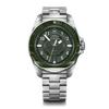 VICTORINOX JOURNEY 1884 Men's Automatic Watch, Green Dial, Stainless Steel Bracelet, Stainless Steel Case (316L), Water Resistant, Analog, Item Number