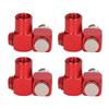 Industrial Air Fittings Red Rotatable 360 Degree Air Hose Connector 150 PSI 1/4in NPT Thread Lightweight for Grinder