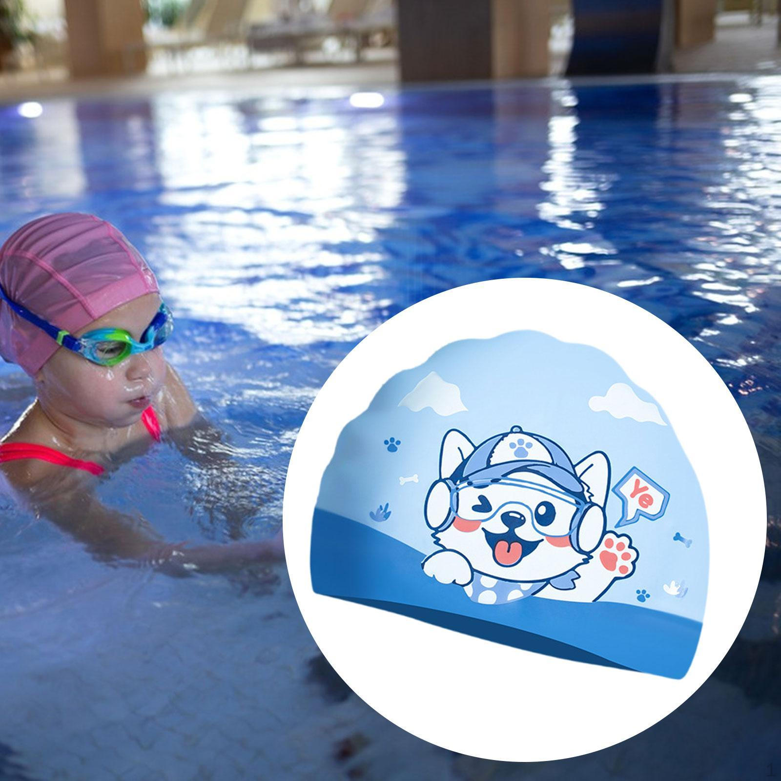 

Детская шапочка для плавания водонепроницаемая удобная для детей мужчин женщин шапочка для плавания для душа