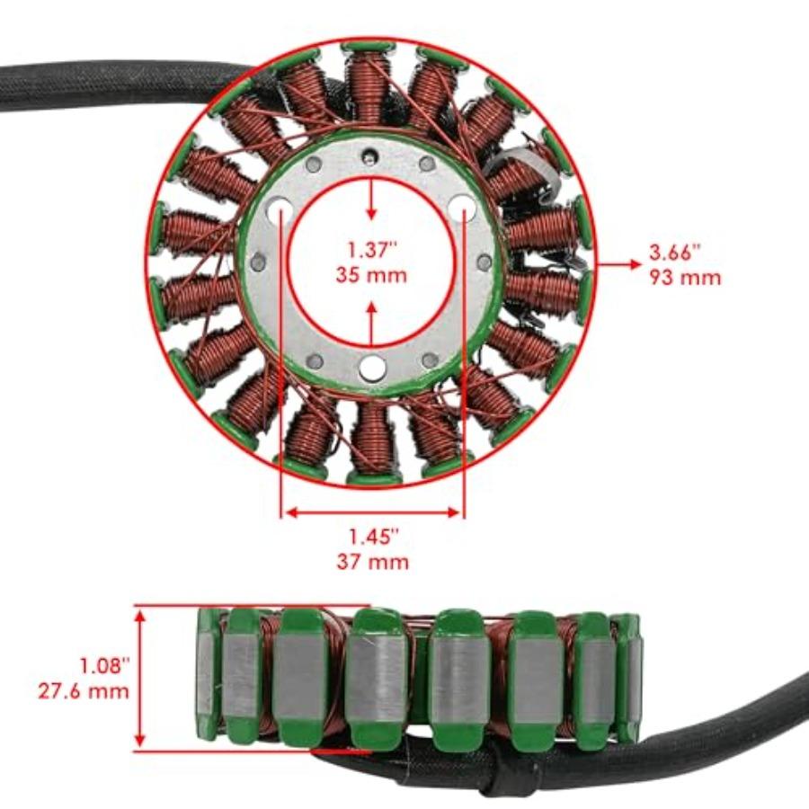 

Stator and Gasket Compatible with Kawasaki KFX450R KFX 450R KSF450B KSF 450B 20082014 for OffRoad ATV Electrical System Upgrade United States