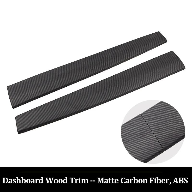 For Tesla Model 3 Y Dashboard Panel Cover Door Trim Decoration Sticker Model3 ABS Carbon Fiber Pattern Decor Accessories