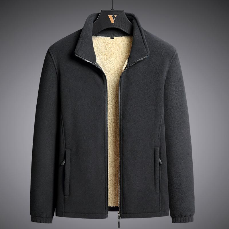 

Повседневный флисовый кардиган с капюшоном и воротником-стойкой, универсальный топ, модная куртка 8XL