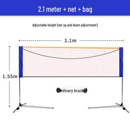 Portable Foldable Badminton Net Stand for Indoor/Outdoor Use
