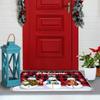Merry Christmas Doormat Winter Season Non-Slip Indoor Area Rugs Entrance Welcome Floor Mats Home Decoration