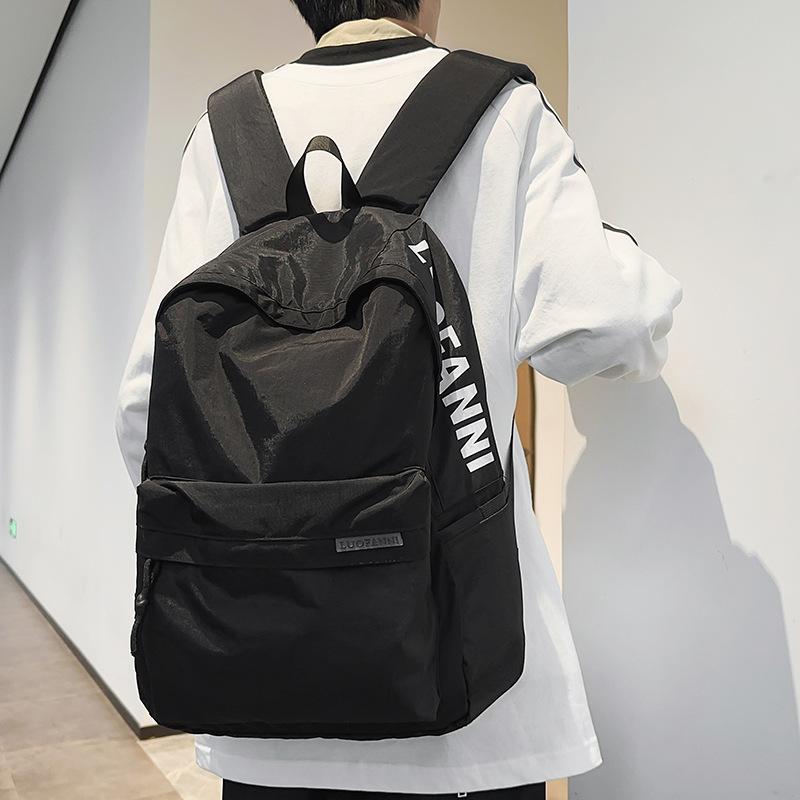 Simple Backpack Men's Large-capacity Travel Backpack Women's Leisure Japanese Junior High School Student High School College Student Schoolbag Men
