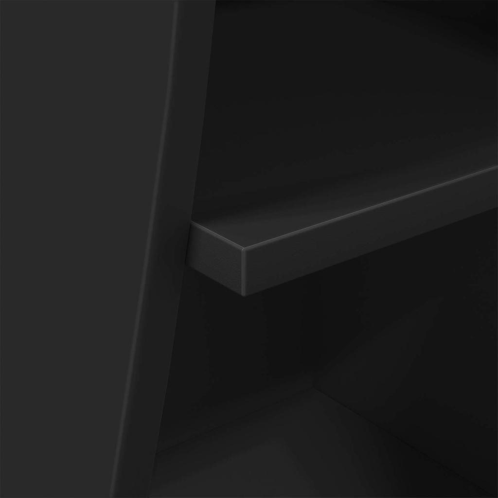 Corner Cabinet Black 32 x 32 x 102 cm Engineered Wood