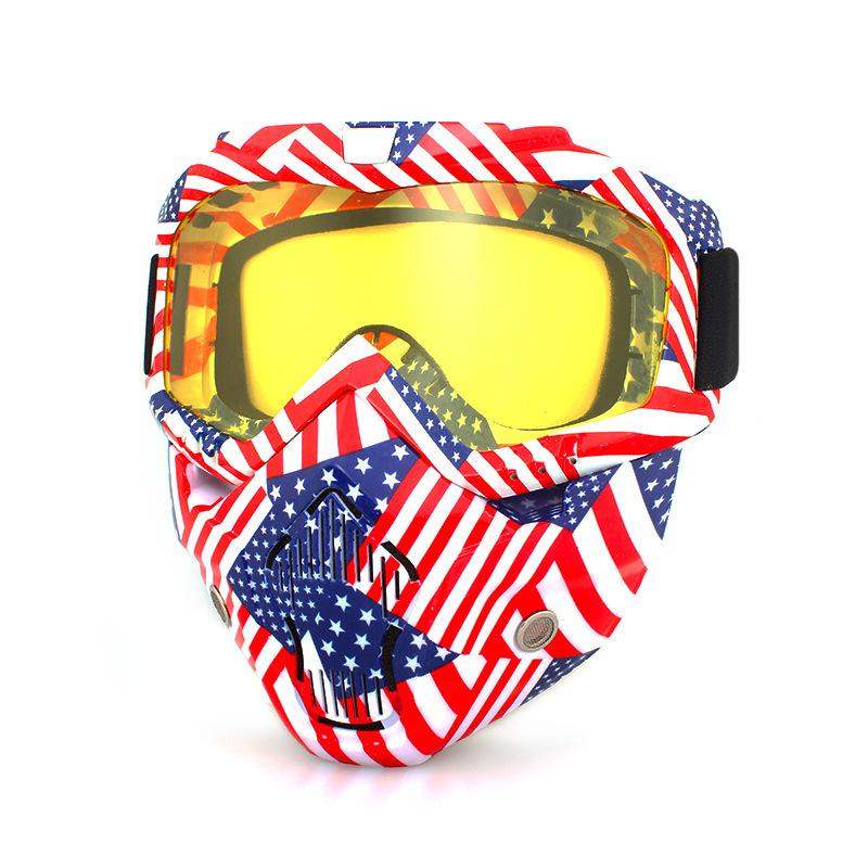 Retro face masks, goggles, off-road motorcycles, racing goggles, outdoor cycling glasses, skiing
