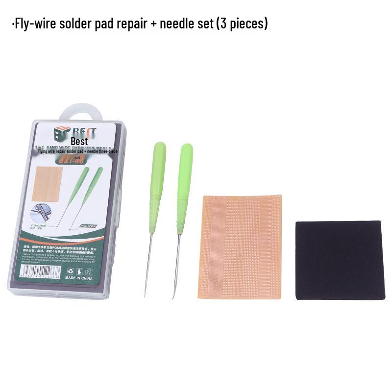 

PCB Motherboard Repair Kit: Patch Solder Pad with Trace-Free Restoration, No Fly Wire Needed, Needle Set for Precision Repair