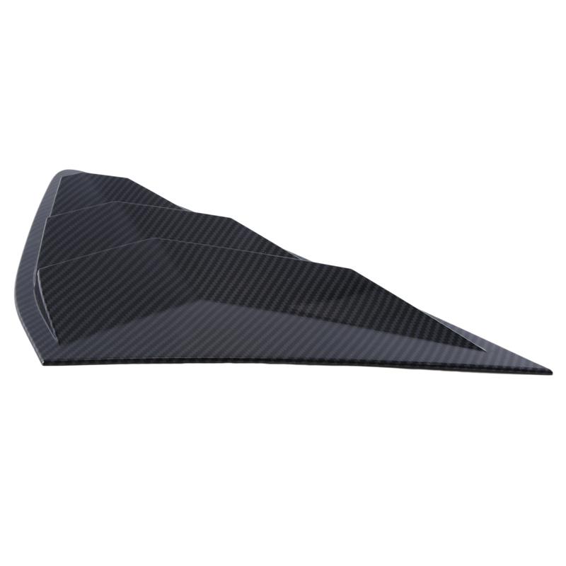 2PCS Car Rear Side Vent Quarter Window Louver Shutter Cover Parts Accessories For Honda Accord  Carbon Fiber Look