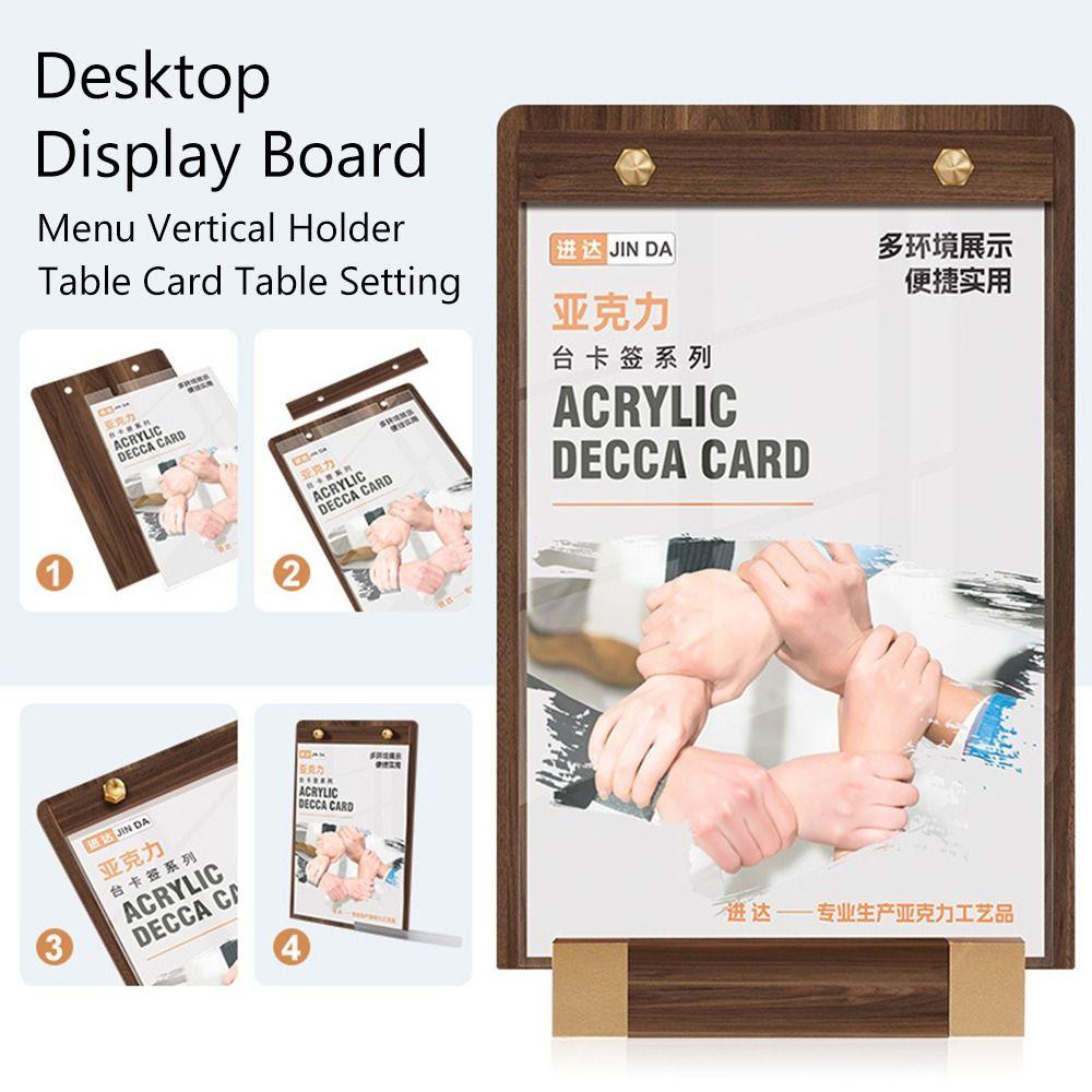 Faux Walnut Wood Desktop Display Board Brown Table Card Table Setting  Shop Bar Counter