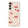 For Samsung Galaxy A16 5G/4G Case Big Bow Cherry Pattern Printing Straight Edge TPU Phone Back Cover