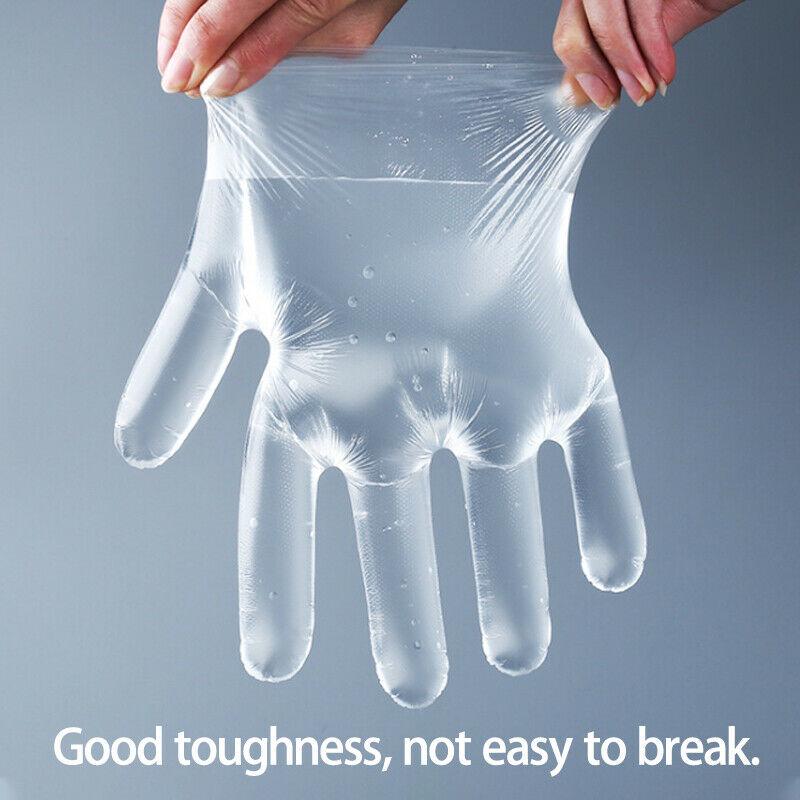Купить 100шт Одноразовые пластиковые перчатки Прозрачные барбекю ...