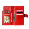 Applicable To Samsung S26 Leather Case A57 Lychee Pattern Nine Card Insert Wallet Bracket Protective Case S24FE Multi-functional Case