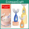 Kids Soft Bristle Ushaped Silicone Toothbrush For Oral Hygiene With Childfriendly Design