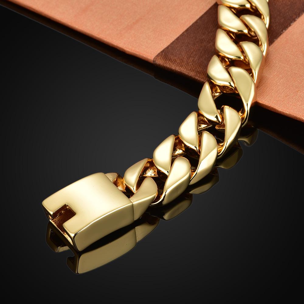 Accessoires, Superdickes Titanstahl Edelstahl Dominantes Herrenarmband