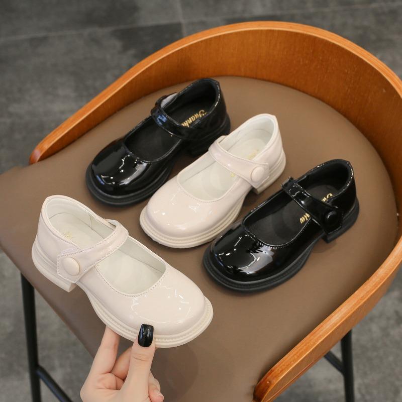 Girls', Princess Shoes, Soft Soled, Leather Shoes, Single Shoes, Black, Performance Shoes