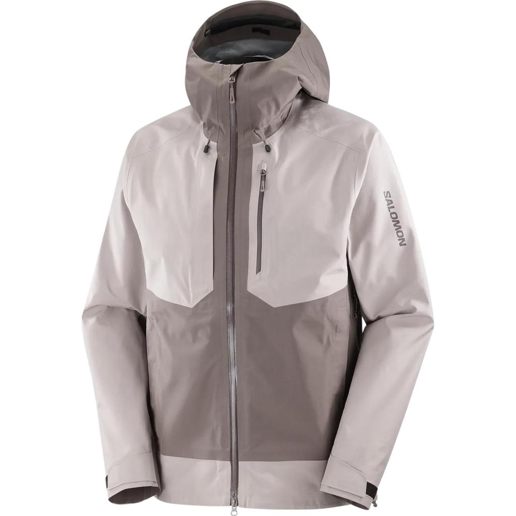SALOMON Outline Casual Hooded Fashion Versatile Waterproof Breathable Jacket Men Jacket Iron-Grey LC2536800