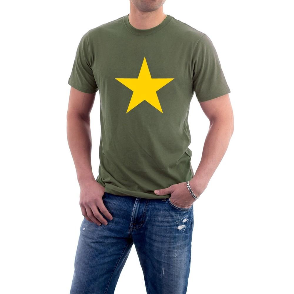 

Red Star Yellow Star T-Shirt Shimmering Rainbow Politics Pride Tee 3XL