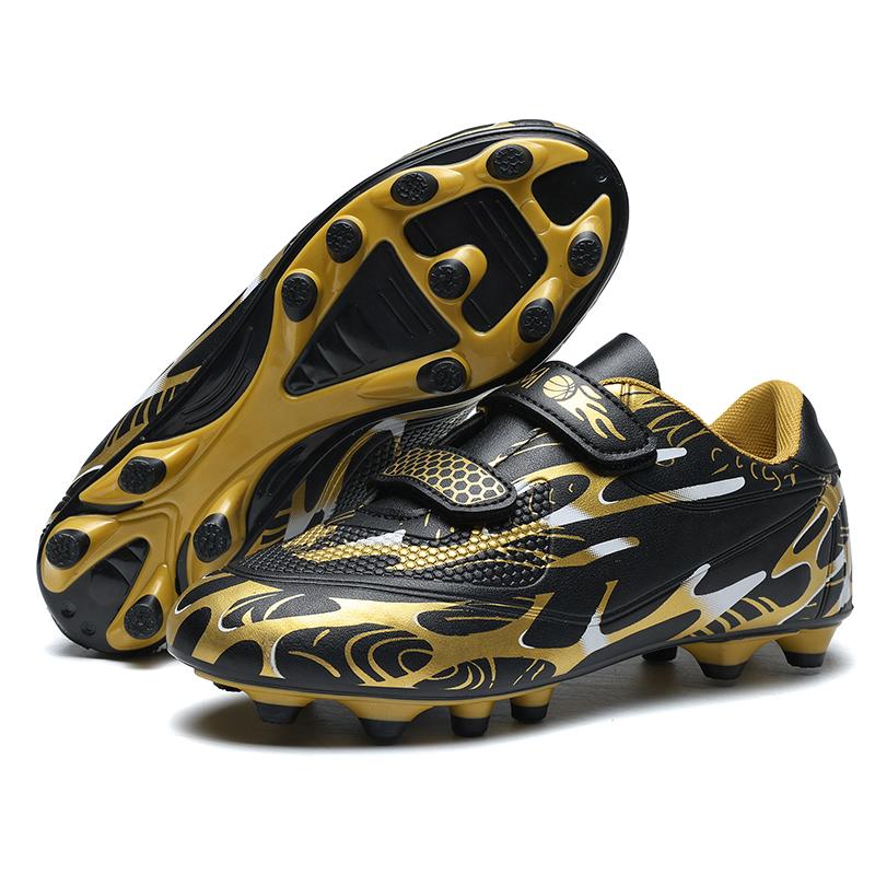 Boys Football Boots Spike Rubber Soft Sole Kid's Professional Artificial Turf Training Football Boots for Girls