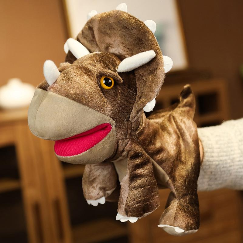 Dinosaurier Tyrannosaurus Handpuppe Plüschtier Eltern-Kind Baby Story Puppe Kindergarten Interaktive Lehrmittel