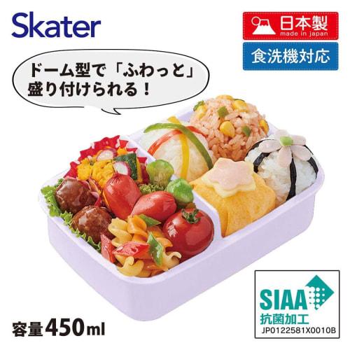 Skater Bento Box, 450ml, Disney Rapzel 23, Antibacterial, for Girls, Made In Japan (RBF3ANAG-A)