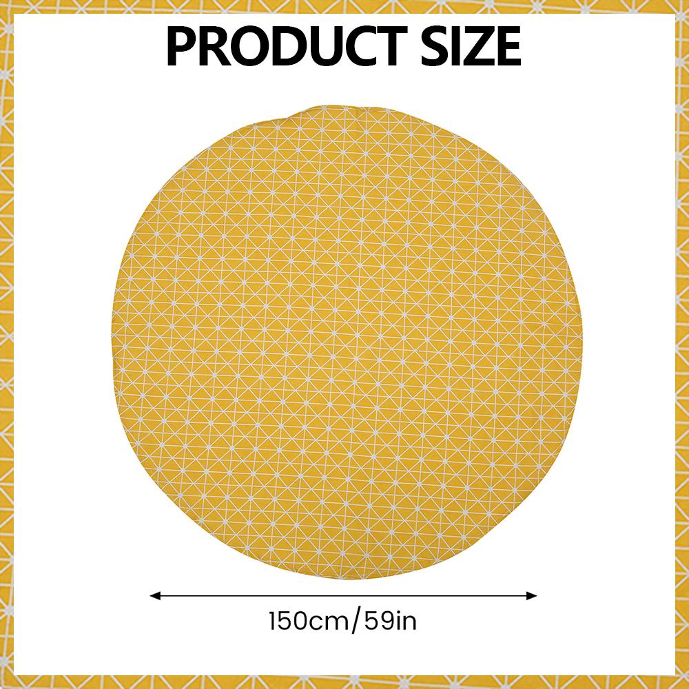 Round Tablecloth 47/59/39 Inch Linen Dining Room Table Cover Washable Table Cloth Decorative Table Cover for Indoor and Outdoor