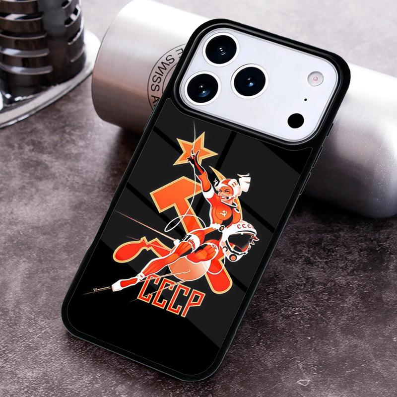 

Vintage USSR CCCP Phone Case For iPhone 17,16e,15,14,13,12,11,Mini,Pro,MAX soft Silicone Cover iPhone 12