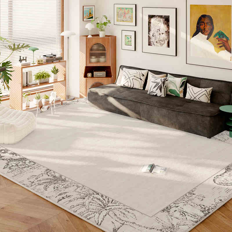 Francouzský Zimní Kašmírový Měkký Koberec Pokročilý Smysl Obývací Pokoj Ložnice Prací Podložka na Podlahu Protiskluzový Skládací Domácí Plošný Koberec