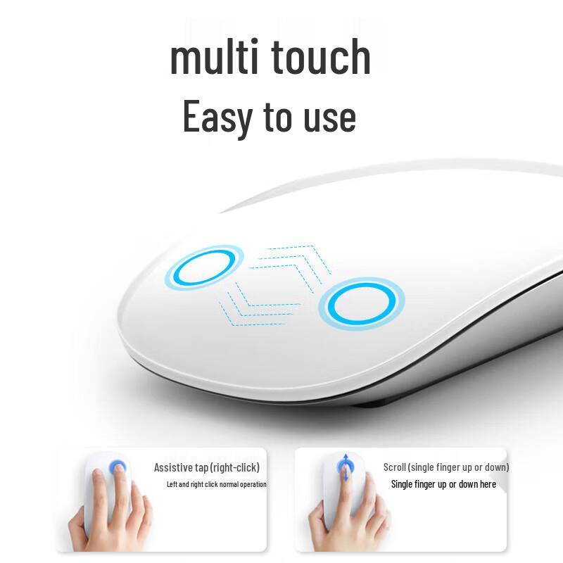 SooPii Wireless Bluetooth Multi-Touch Mouse for Apple Devices