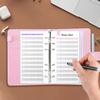 Color A6 Budget Binders Planner 6 Hole 8 Zipper Envelopes 2 Stickers in One NoteBook Wallet For Save Money Organizer Cash System
