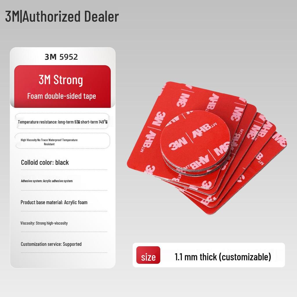 3M VHB High-Temp Waterproof Double-Sided Foam Tape for Cars