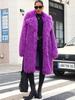 Imitation beach wool suit collar coat plush jacket European and American style imitation fur environmentally friendly fur coat
