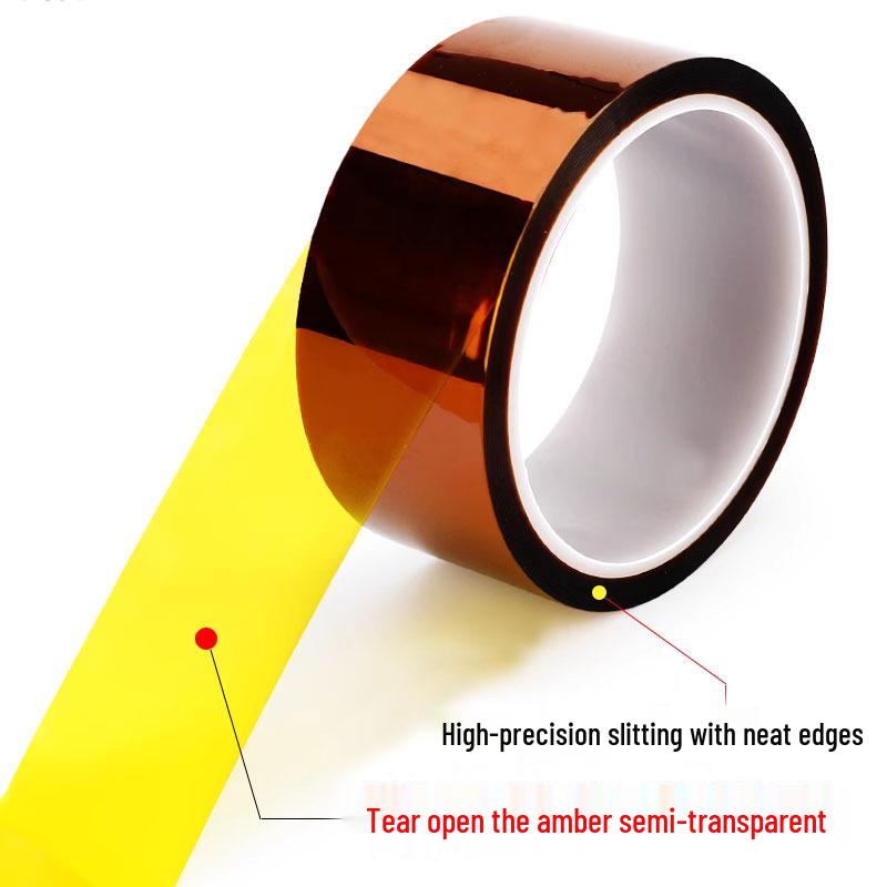 Brown High-Temperature Gold Finger Tape - 180°C Resistance, No Residue