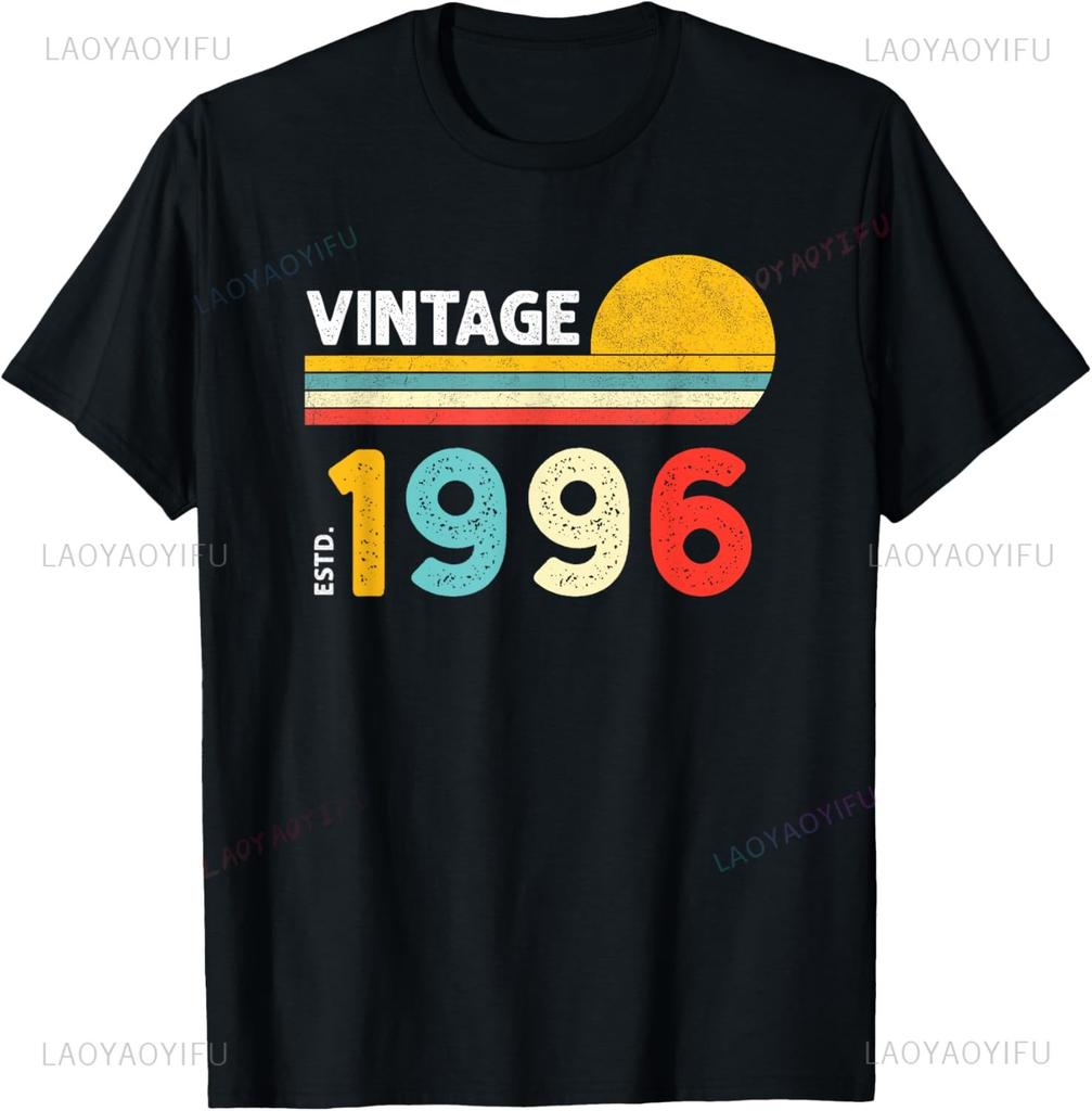 29 Year Old Gifts Vintage 1996 Limited Edition 29th Birthday TShirt Streetwear Clothing Customizable Summer Tops