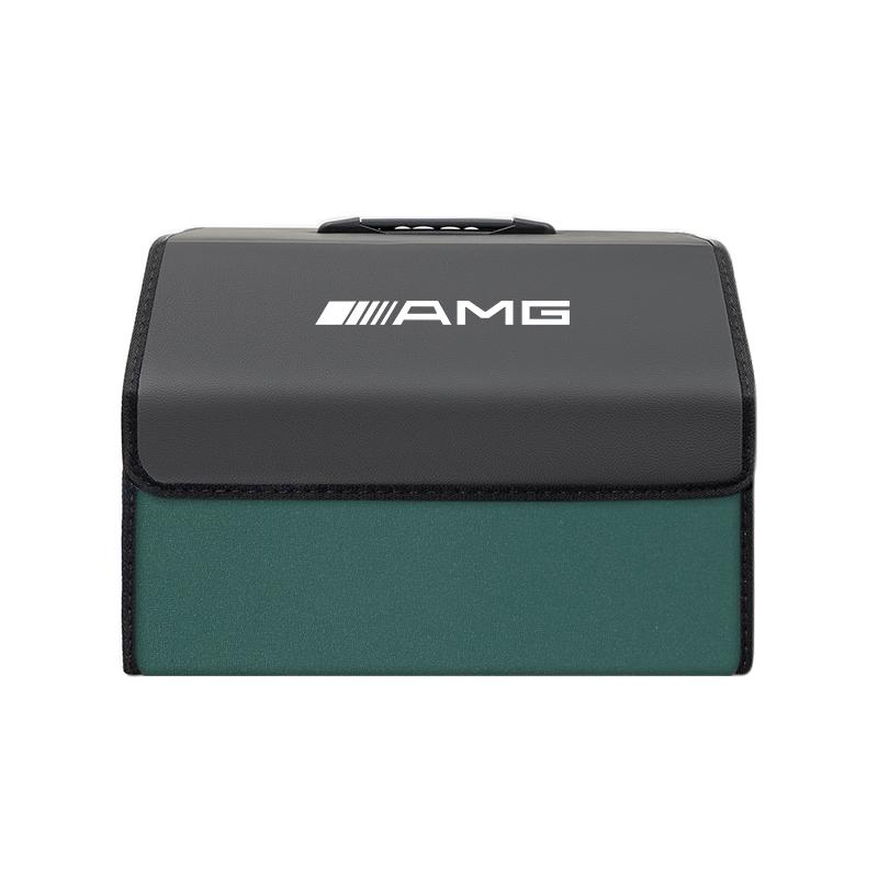 Car Boot Storage Box Leather Storage Organizer Tool Accessories Car Hub Cap For Mercedes Benz AMG W214 W205 W204 W206 W213 W212