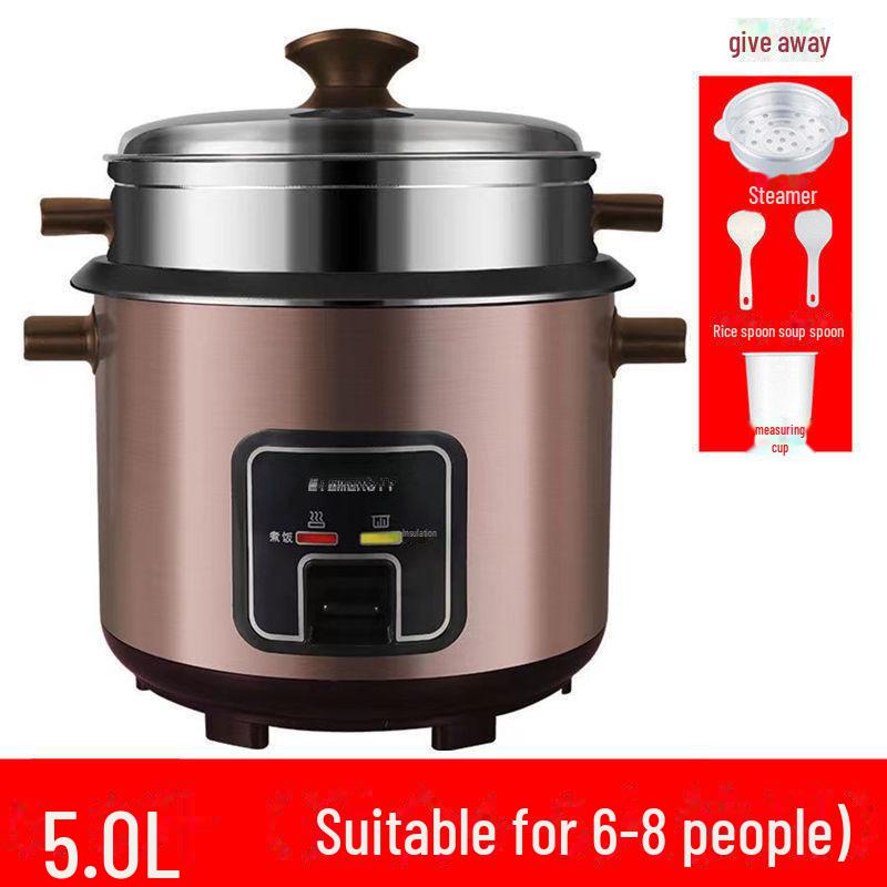 Vintage Style Mini Electric Rice Cooker, Multi-Functional for 6-8 People, Free Shipping