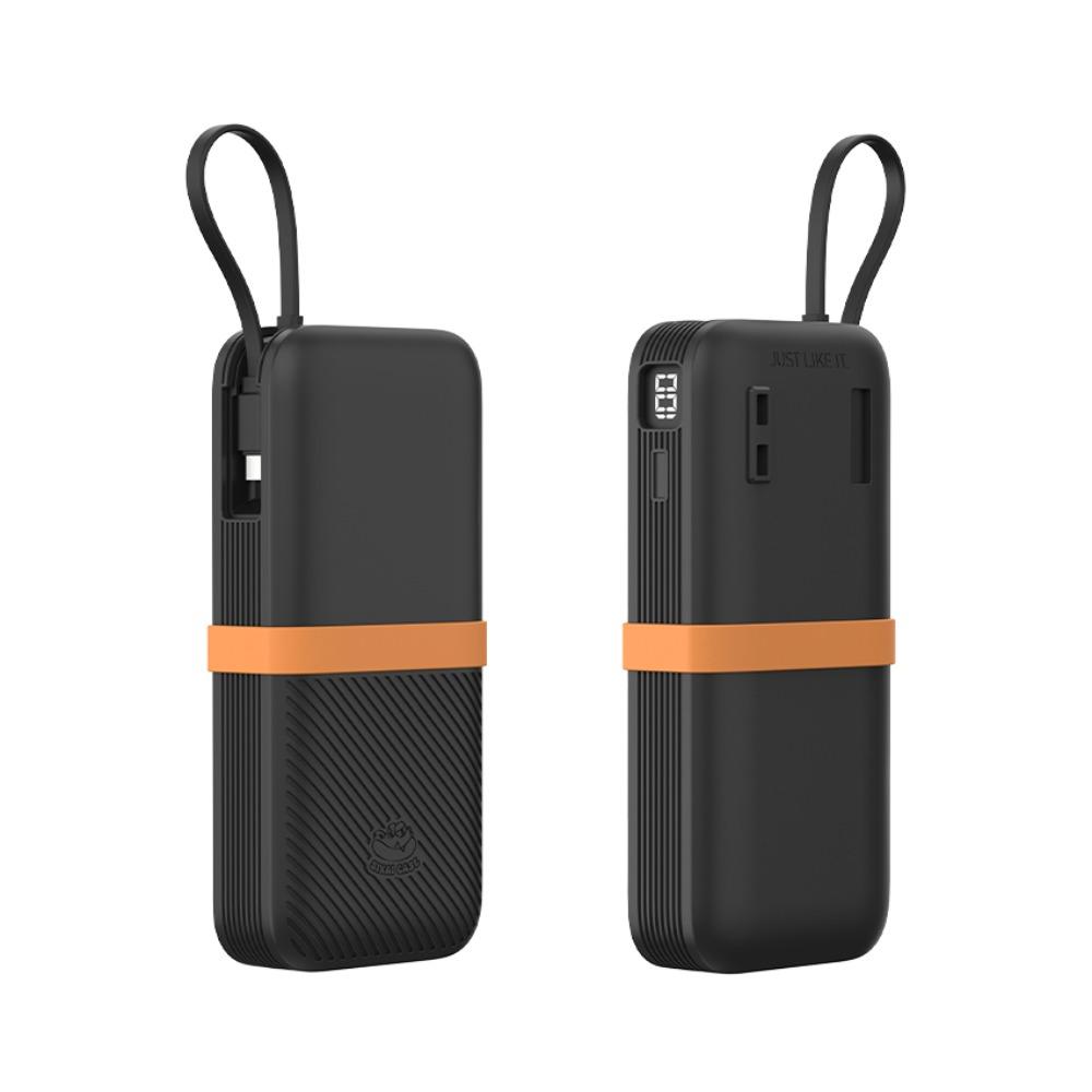 

Dustproof Protective Case Shockproof Carrying Case for CUKTECH CP25 20000mAh Power Bank 55W Travel Black Orange
