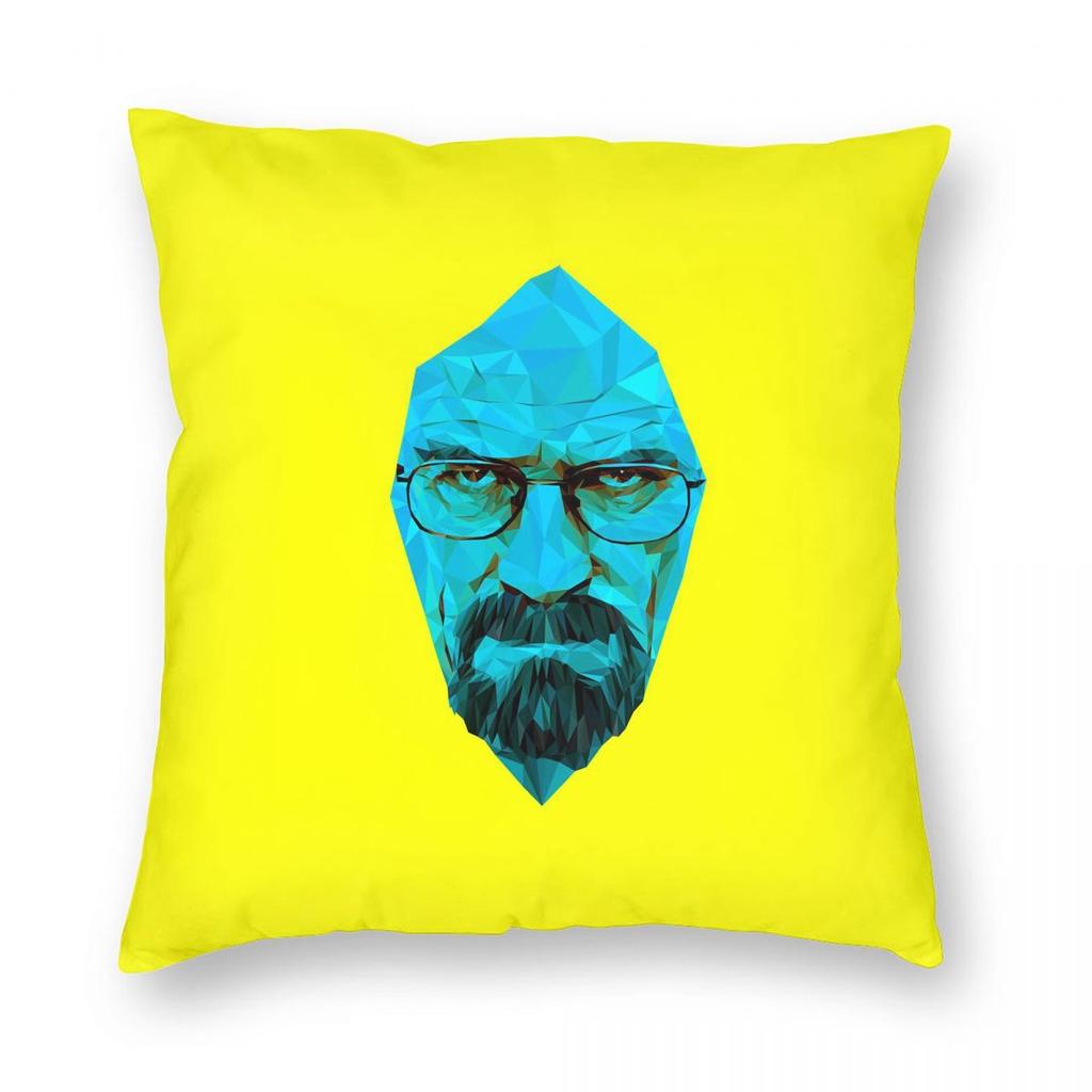 Breaking Bad - Heisenberg Face Mask Square Pillowcase Pillow Cover Cushion Throw Pillow for Home Bedroom Car