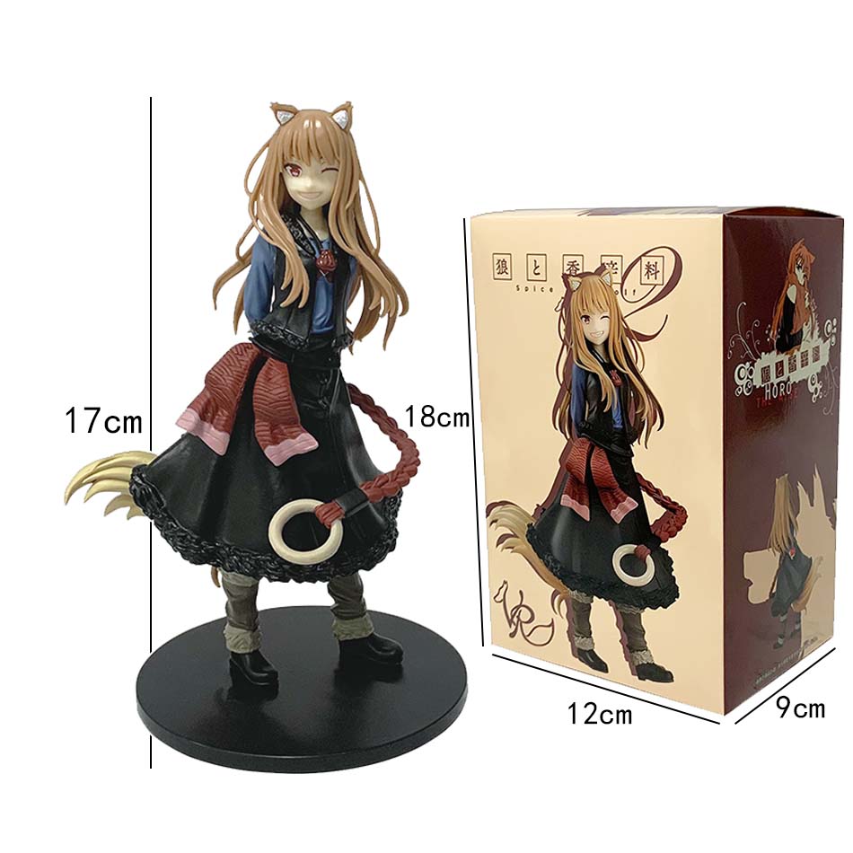 17CM Anime Holo Figure Ookami to Koushinryou Merchant Meets the Wise Wolf Stand Model Toy Gift Collection Aciton Figure PVC